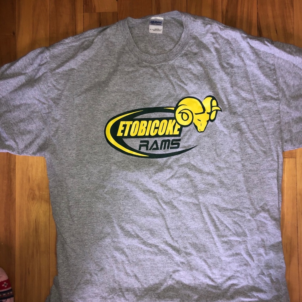 Grey Football tee